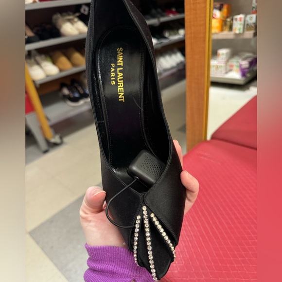 NWT YSL ALIX SATIN PUMPS SIZE 8.5 - Picture 3 of 8